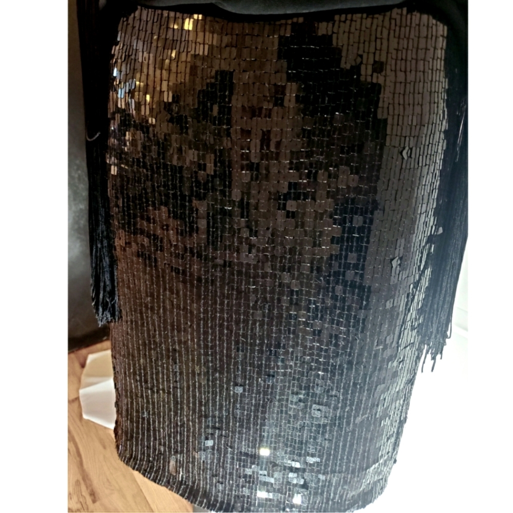 I.N.C Black Sequin Skirt - Picture 1 of 5